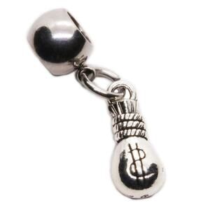 Money Bag Charm with Fake Money and Prop Money Elements - Elegant Money Charm